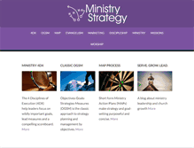 Tablet Screenshot of ministrystrategy.net